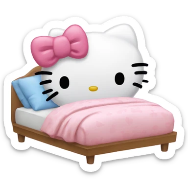 Hello kitty sleep  sticker