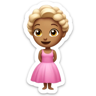 pink pilates princess sticker