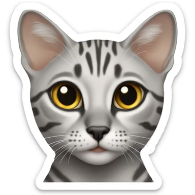 Egyptian mau cat female  sticker