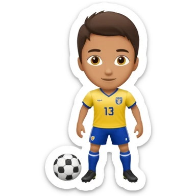 soccer university player sticker