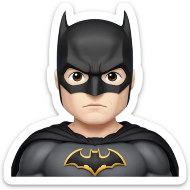 Batman  wite sticker
