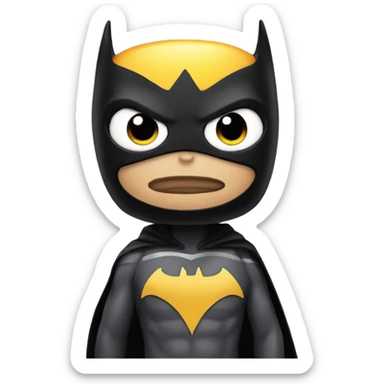 penguin superhero with batman  sticker