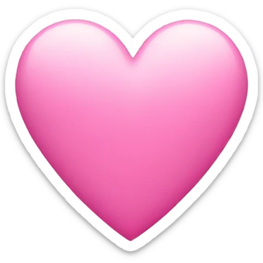 Pink heart  sticker