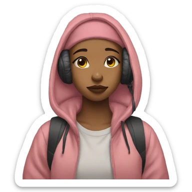lofi hip hop girl sticker