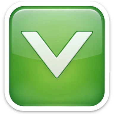 check mark button green square sticker