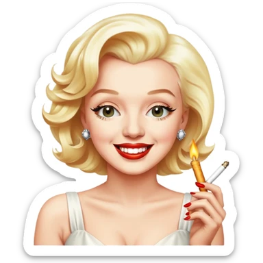 Marylin Monroe 420 sticker