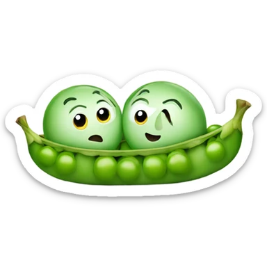 Peas in a pod sticker