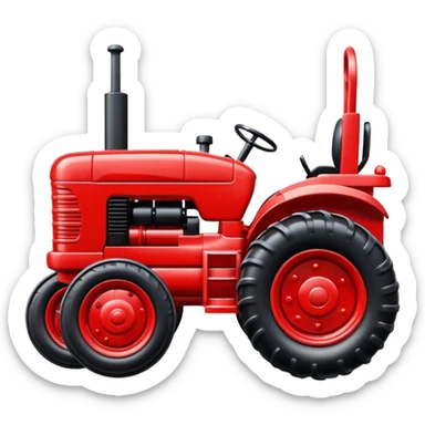 plastic toy  tractor sticker