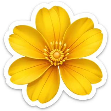 sarı çiçek sticker