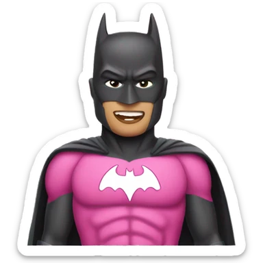 pink batman sticker