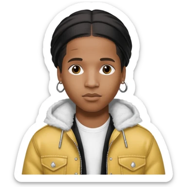 asap rocky, pretty bratz man sticker