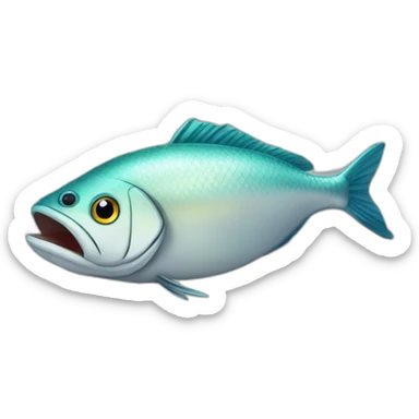 Fish in supermarket  sticker