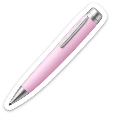 Light light pink pen sticker