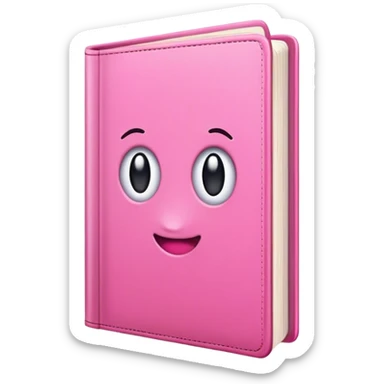book utilise couleurs rose sticker