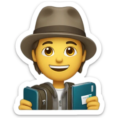 traveller holding your passport sticker
