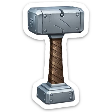 Thor hammer mjolnir runes sticker
