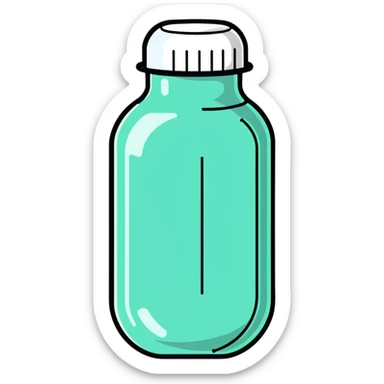 Medical capsule with protective shield sticker