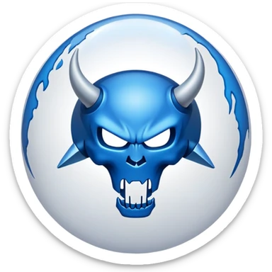 Genera un emoji dove una Puntina è infilata all'interno del globo, deve dare l'impressione di posizione sticker