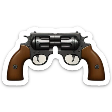 crossed-pistols sticker