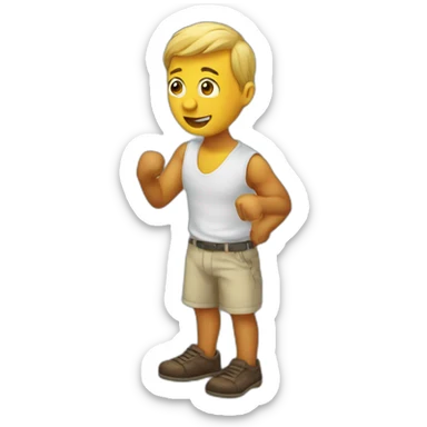 Knee slapper sticker