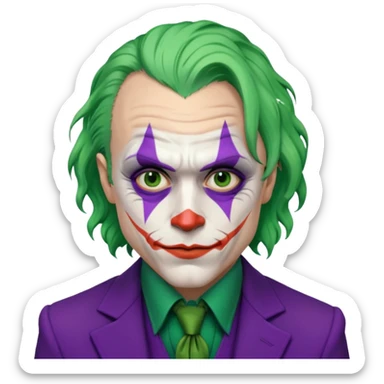 heath ledger joker sticker