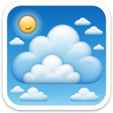 Good morning sky with light clouds sticker