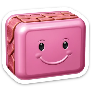  SPAM meat jeff koons style sculpture art landscape  sticker