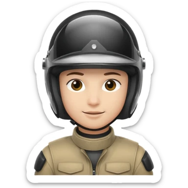 motorcycle human with helmet sticker