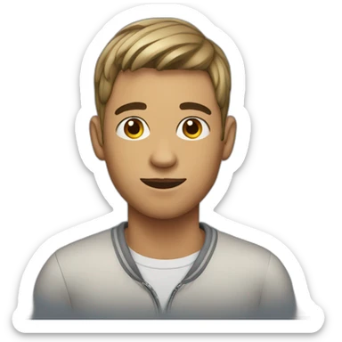 gay young man sticker