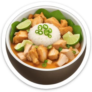 Thai chicken bowl sticker