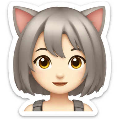 Neko girl sticker