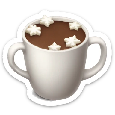 christmas hot choco sticker