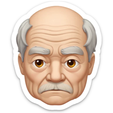 Grumpy old man sticker