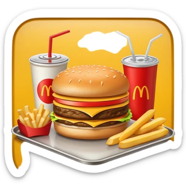 McDonald’s meal sticker