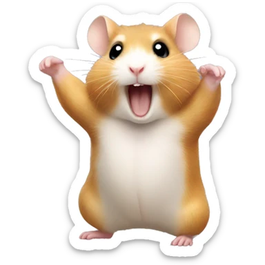 Hamster dancing sticker