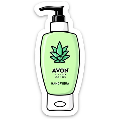 AVON hand lotion with aloe vera sticker
