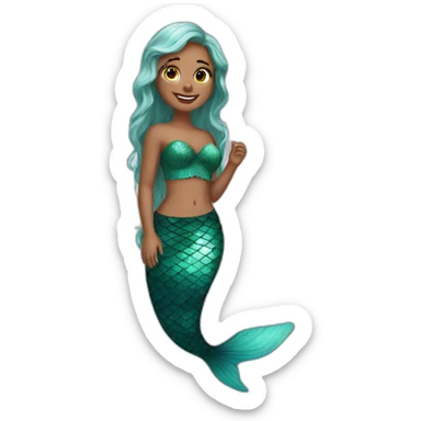 paige brown if she was a mermaid sticker