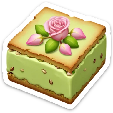 Rose petals pistachio blondie sticker