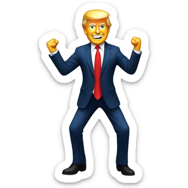 Donald trump dancing  sticker