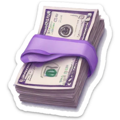 purple money sticker