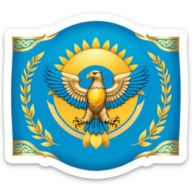 Kazakhstan flag sticker