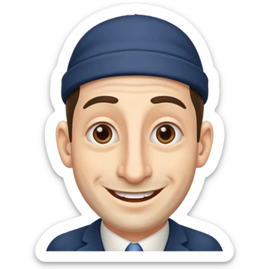 Jewish Emoji man with huge nose sticker
