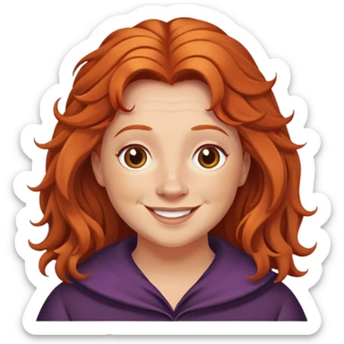 molly weasley, hair is a bit messy, smile sticker