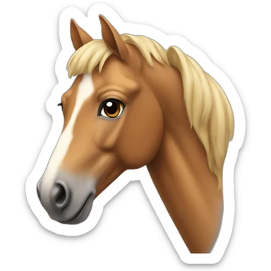 tan horse sticker