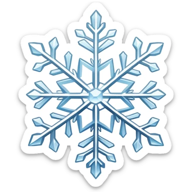 Kar tanesi sticker