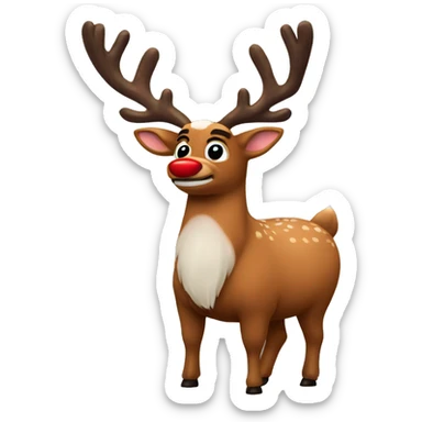Rudolph the red nosed reindeer sticker