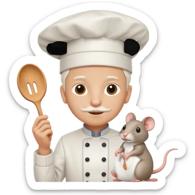 chef with rat sticker