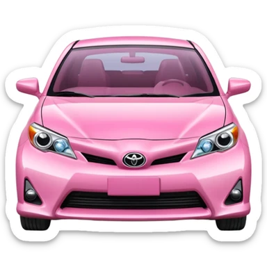 Car pink toyota sticker