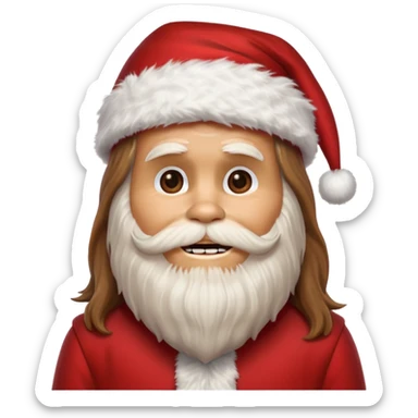 chewbacca santa sticker