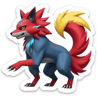 Zeraora-Zoroark-fusion sticker